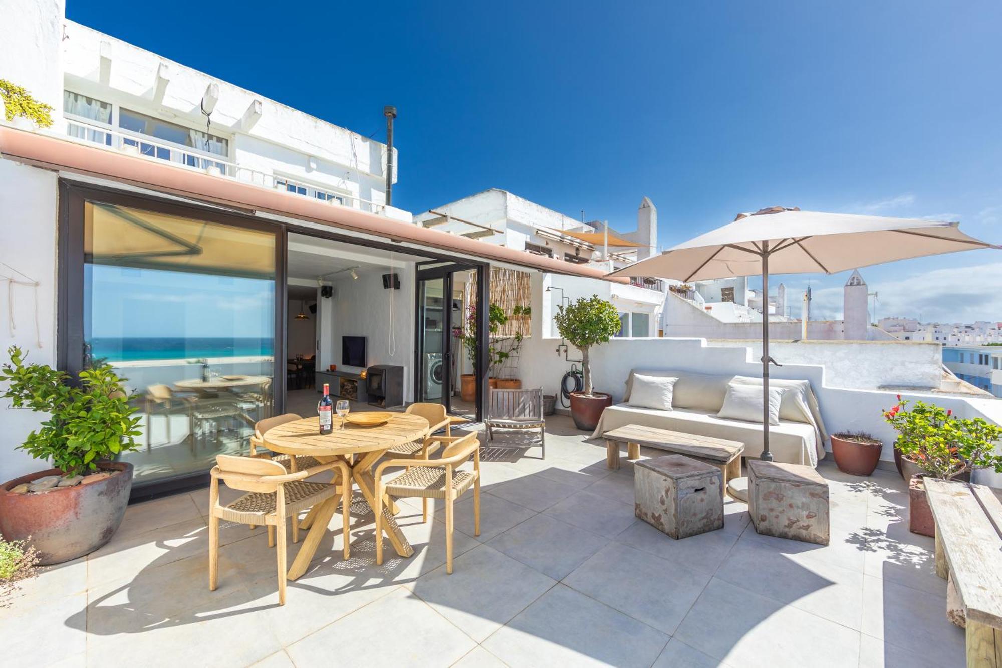 Los Lances Beach Apartments Tarifa Bagian luar foto