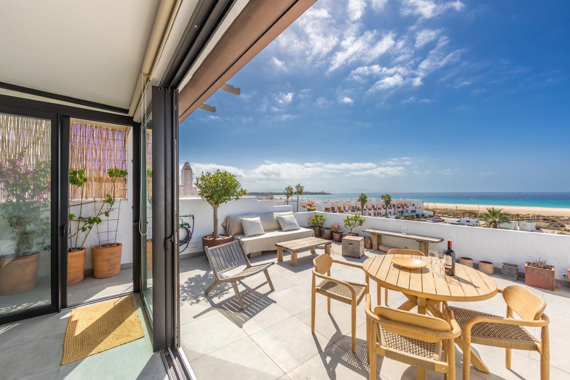 Los Lances Beach Apartments Tarifa Bagian luar foto