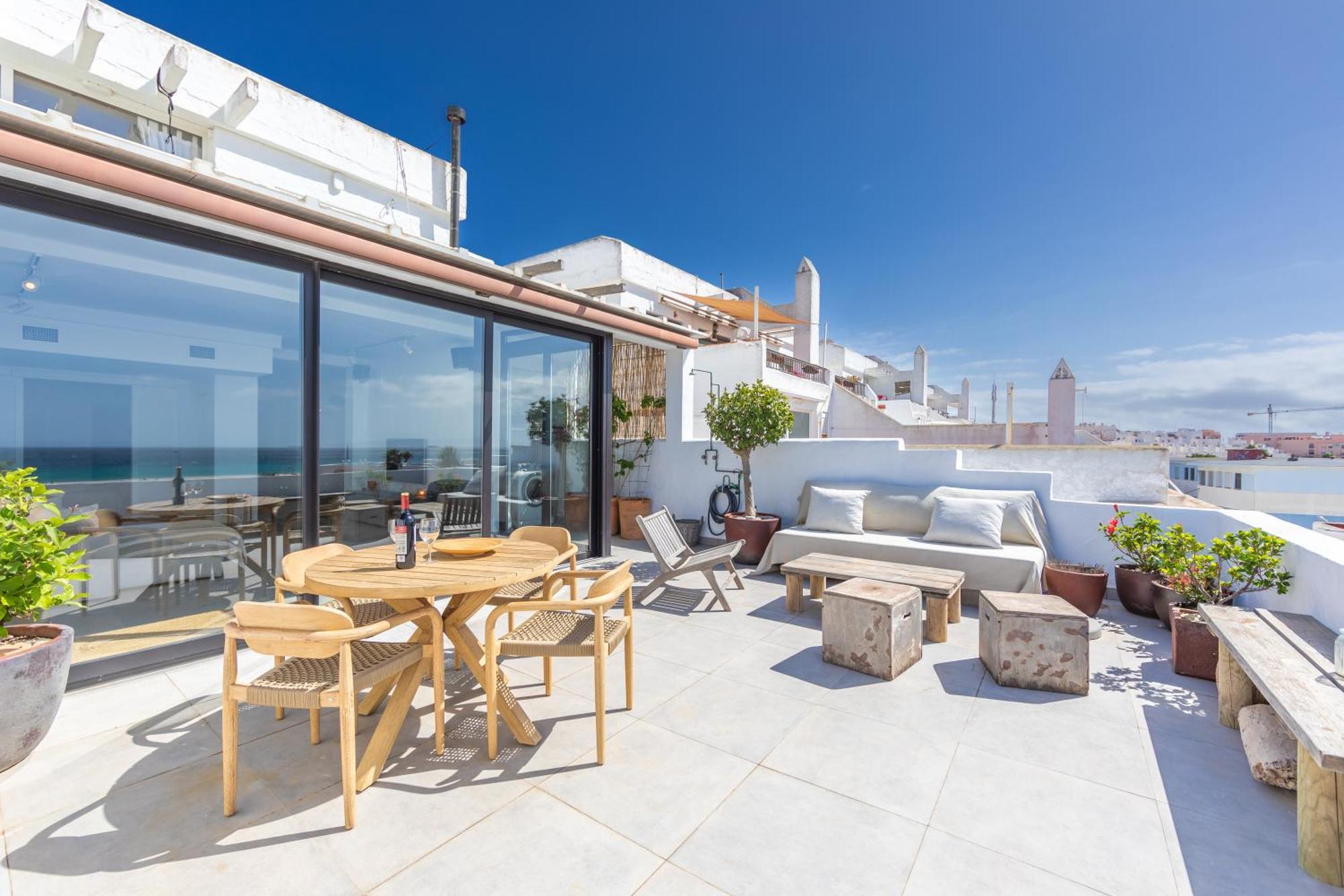 Los Lances Beach Apartments Tarifa Bagian luar foto